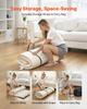 Japanese Tatami Mat, Twin Size Foldable Japanese Tatami Mattress, Futon Mattress with Storage Bag & Fastener, 9-Layer Floor Mat for Sleeping, Dorm,