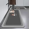 Household Kitchen Floor Mat Water Absorption Oil Absorption Anti-Slip Mat Modern Simple Household Long Diatom Mud Floor Mat