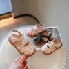 Girls Fashion Sandals Summer New Arrival Princess Style Kids Non-slip Soft Sole Stylish Beach Shoes