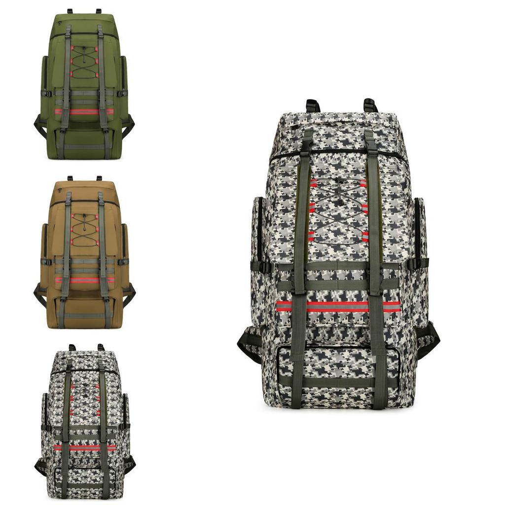 Großer Kapazität 130l Campingrucksack Mit Luftpolster-Trägern Und Strapazierfähigem Oxford-Gewebe Für Männer Und Frauen