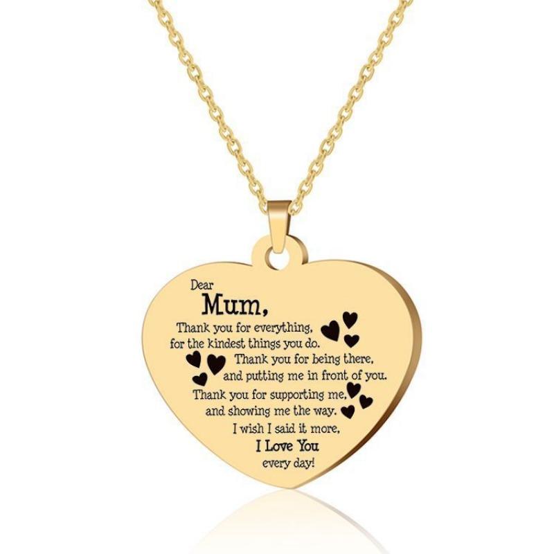 European and American Fashion Thanksgiving Gift Pendant Love Shape Couple Necklace Keychain 60CM