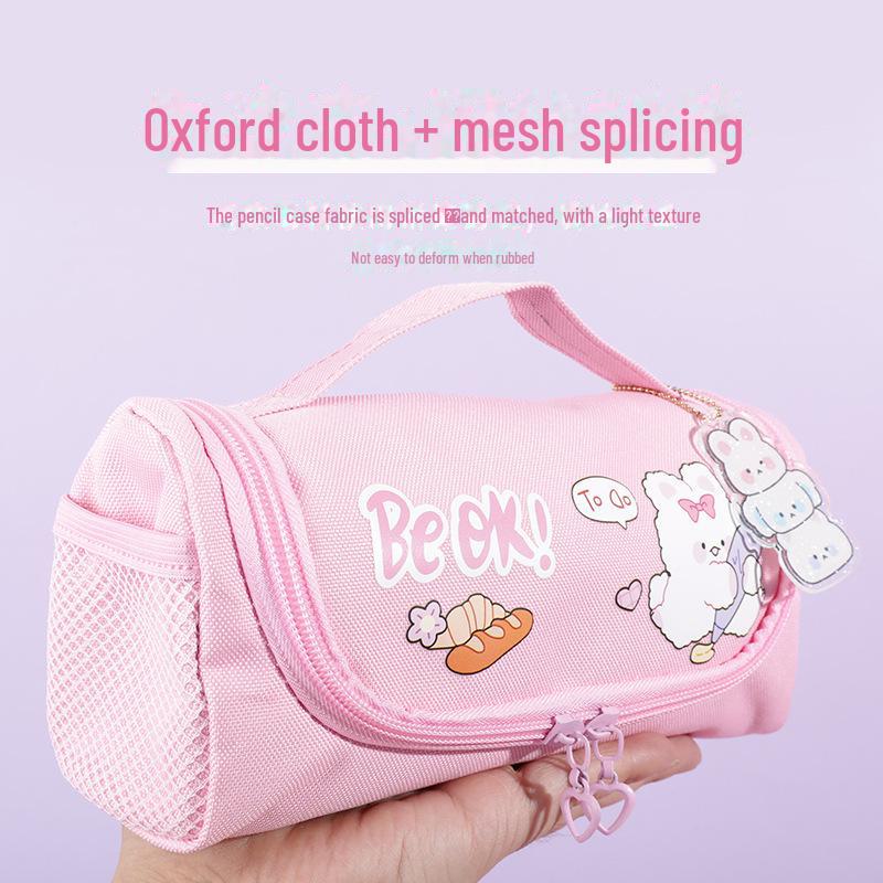 Beifa Be OK Cartoon Pencil Case - Oxford Cloth, Cute Girl's Stationery Bag