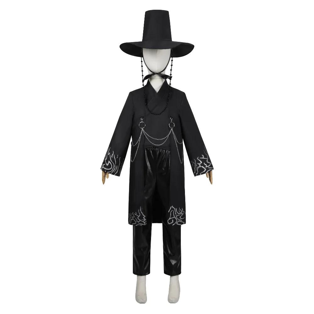 Kinder Cosplay Anzug Cospplay Kostüm Jinu Saja Robe Baby Schwarze Uniform Bühnenauftritt Halloween
