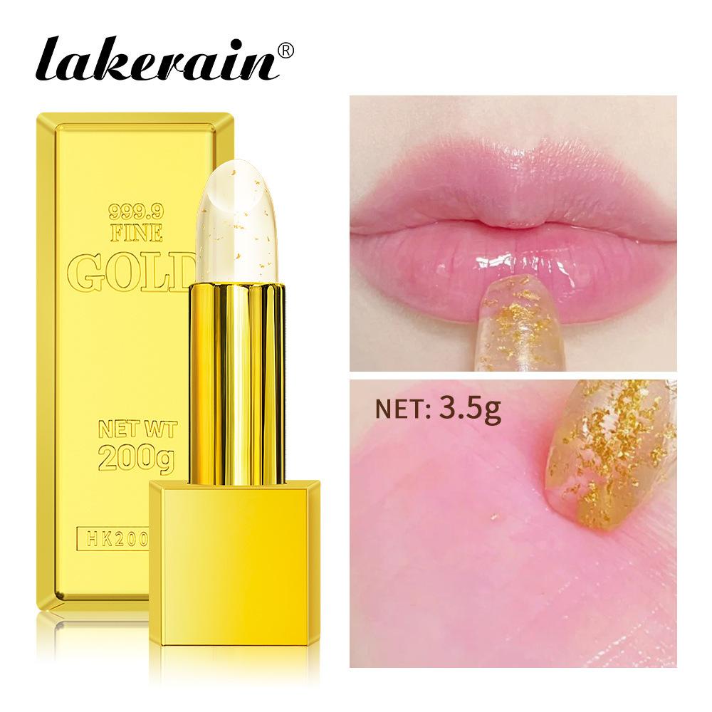 Hallowmas High-pigmented Gold Lipstick Shiny Metallic Matte Velvet Waterproof Long Lasting Sexy Gold Lip Gloss Women Lip Makeup