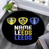 Custom Name,Leeds United Pattern Round rug,Carpet Rug for Living Room Bedroom Playroom ,Non-slip Floor Mat,Holiday Gifts and Birthday Gifts.
