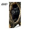 Decorative PVC Bin Wrap Halloween Trash Can Sticker, Spooky Bat Cat Pumpkin Ghost Wheelie Decal, Outdoor Decal Waterproof Garbage Sticker for