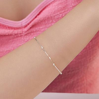 Dmoment (925 Silver) Belly Silver Bracelet