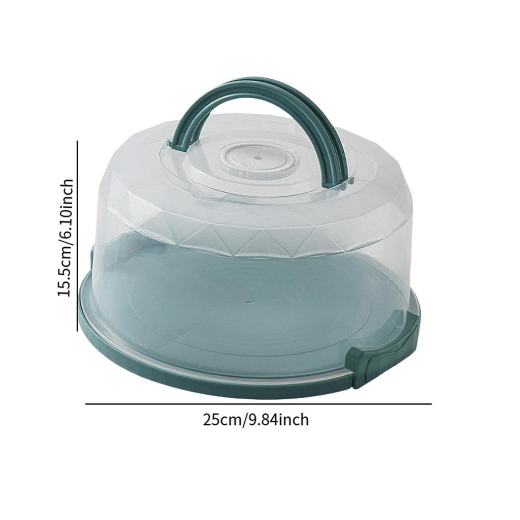 Convenient Cake Carrier Portable Buckle PP Cake Box Baking Packaging Box with Handle Handy Cupcake Holder Tray Cake Packaging