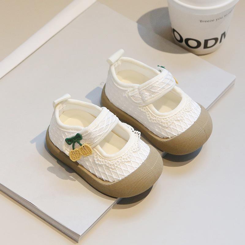 

Girls New Style Slip-on Shoes, Anti-slip Canvas Shoes, Children s Shoes, Learning To Walk Shoes 18 бежевый