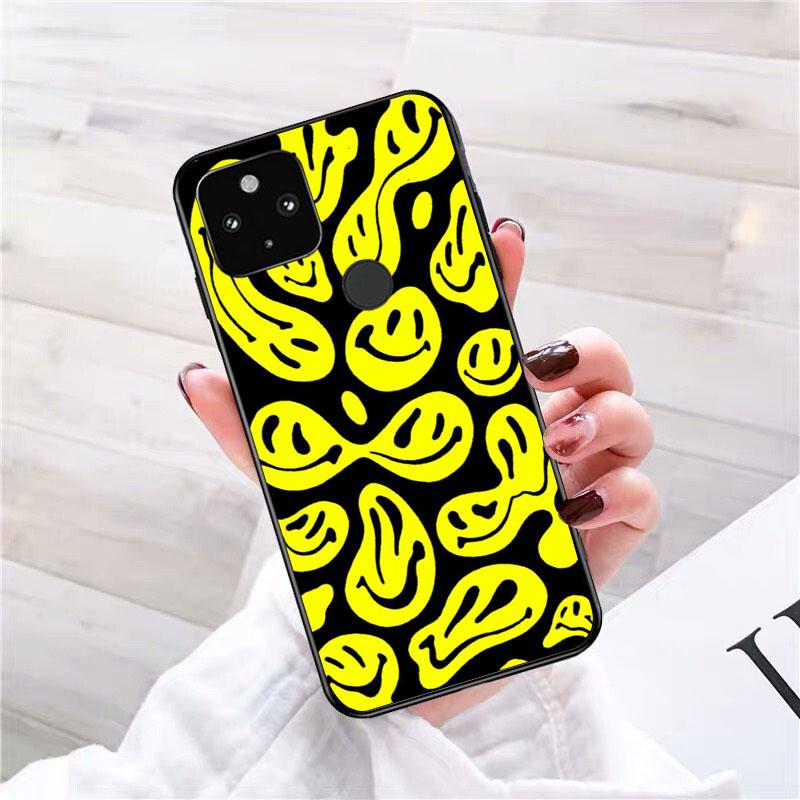 Trippy Smiley Face Phone Case for Google Pixel 7 Pro 7 6A 6 Pro 5A 4A 3A Pixel 4 XL Pixel 5 6 4 3 XL 3A XL 2 XL