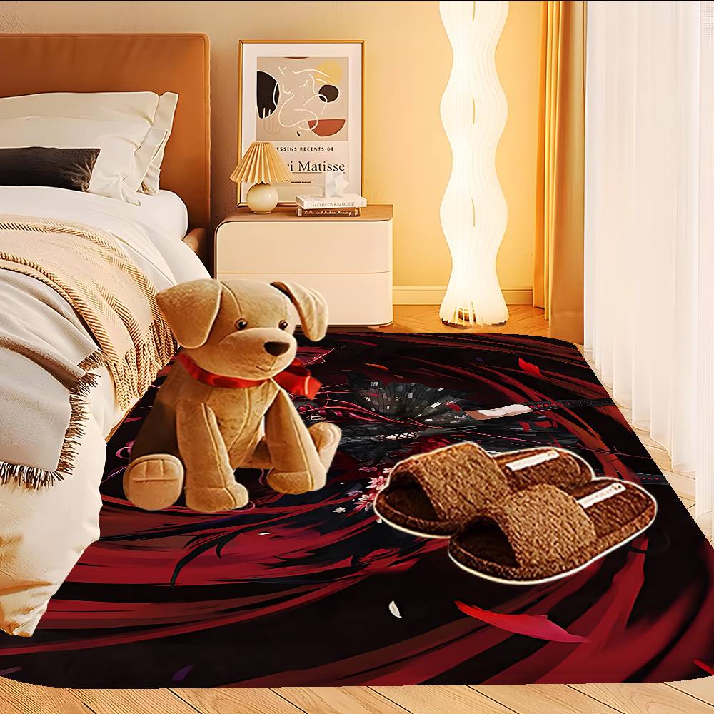 High School DxD Anime Floor Mat INS Style Soft Bedroom Floor House Laundry Room Mat Anti-skid Household Carpets
