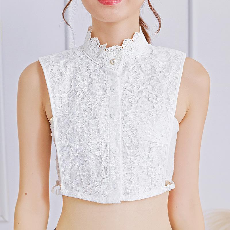 Korean Lace Stand Fake Collar for Women Shirt Detachable Collar Accessories Vintage Ladies False Blouse Collar