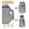 Cute Pet Hoodie with Bear Ears Plush Fleece Warm Dog Clothes for Cats and Small Medium Dogs Cozy Winter Outfit for Puppy Kitten