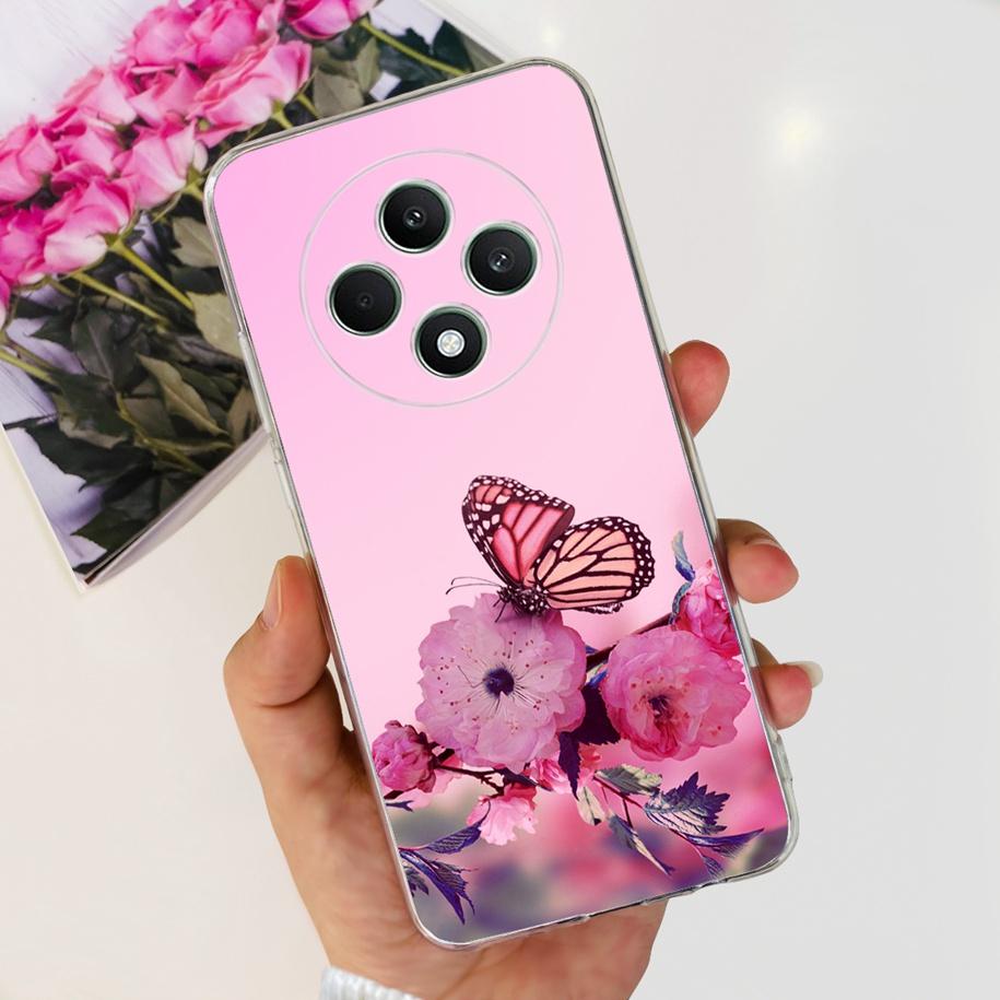 For Oppo Reno12 F Case CPH2637 Shockproof Cover Cute Cat Cartoon Soft Slim Clear Phone Cases For OPPO Reno 12F 4G CPH2687 Fundas