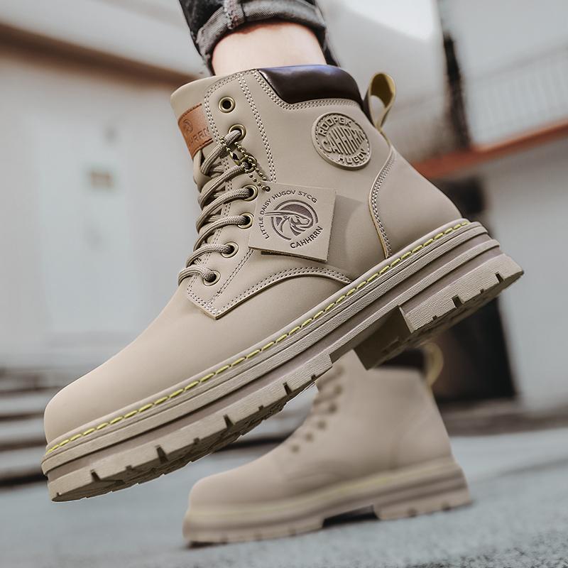 

Walking Ankle Boots for Men Outdoor Boots Luxury Brands Men s Booties Winter New High Top Casual Safety Shoes Classic Designer 7 39