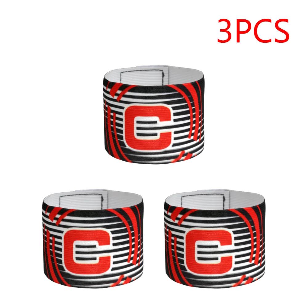 1-3pc Football Captain Armband Soccer Arm Band Leader Competition Gift Soccer Captain Group Armband Football Training Kid Adults