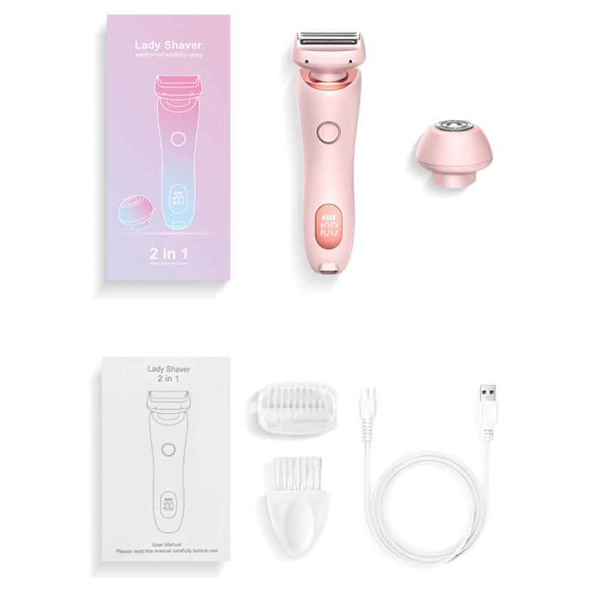 2025 New Glow Aura Bikini Shaver,Glowshave 2-in-1 Women's Body Shaver