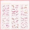6 Styles  Transparent PET Stickers Scrapbooking Materials DIY Junk Journal Collage Tree Branches and Leaves Decor Stickers