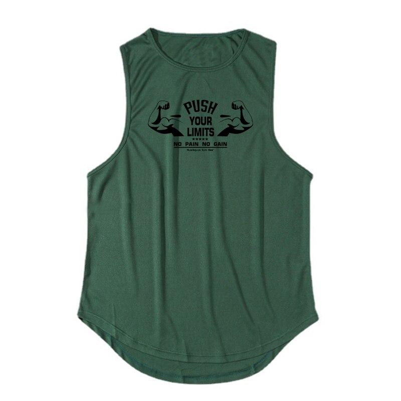 Muscleguys New Youth Summer Basketball Training Uniform Men's Quick-drying Breathable Vest Printed Outdoor Running Tops Fitness