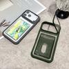 Acrylic Card Holder Slot Transparent Case For iPhone 17 Air 16 15 14 13 12 11 Plus Pro Max Wallet Camera Holder Protection Cover