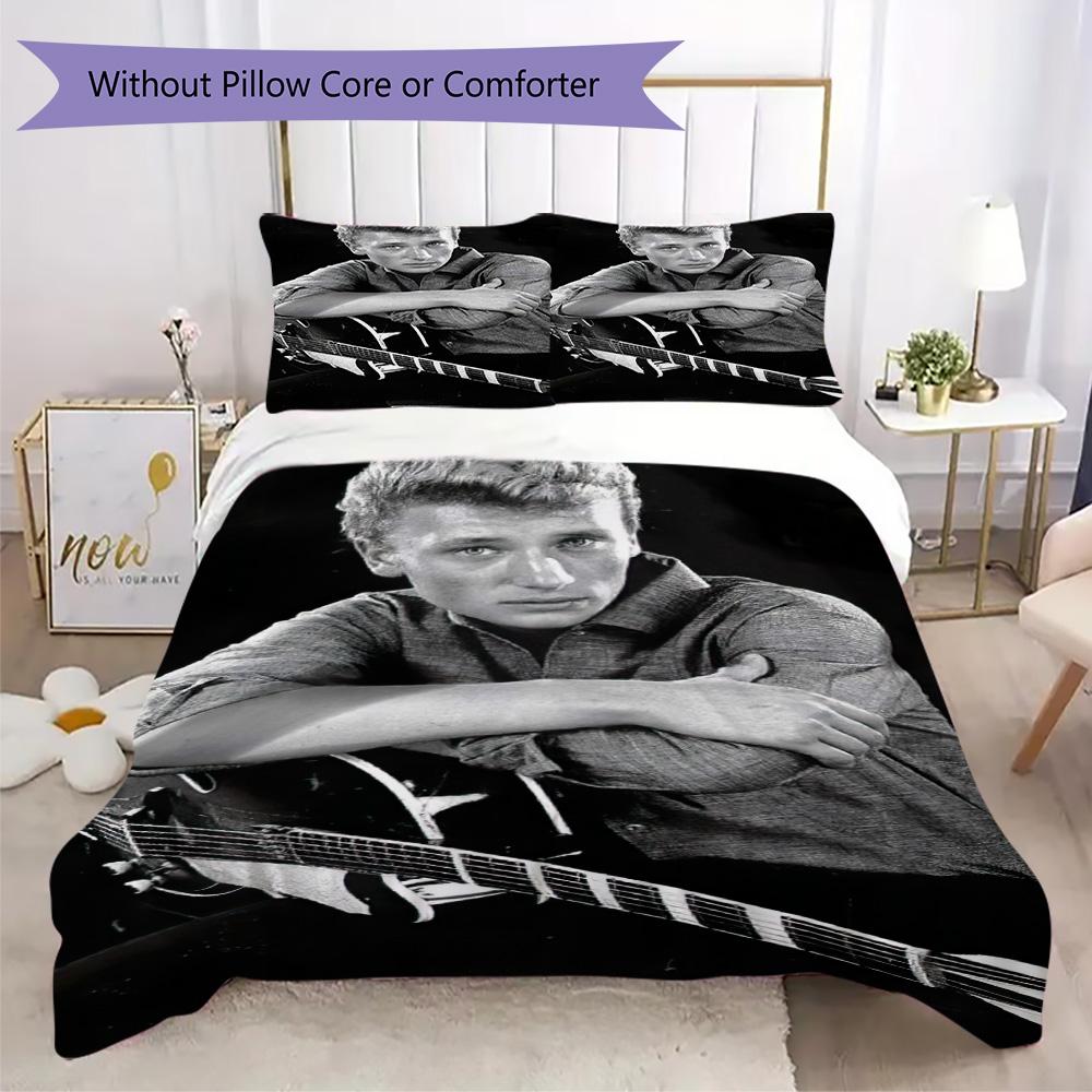 French legendary rock singer and actor Johnny Hallyday provides comfortable bedding covers and pillowcases for home use (without core) K6
