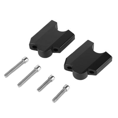 2 Stück Lenkererhöhung Halteklemme Aluminiumlegierung Ersatz für Yamaha XT1200Z Super Tenere 2010‑2014Schwarz