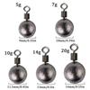 10PCS Round Ball Jig Head Deep Water Round Ball Sinkers Fishing Weights Sinkers  Deep Water
