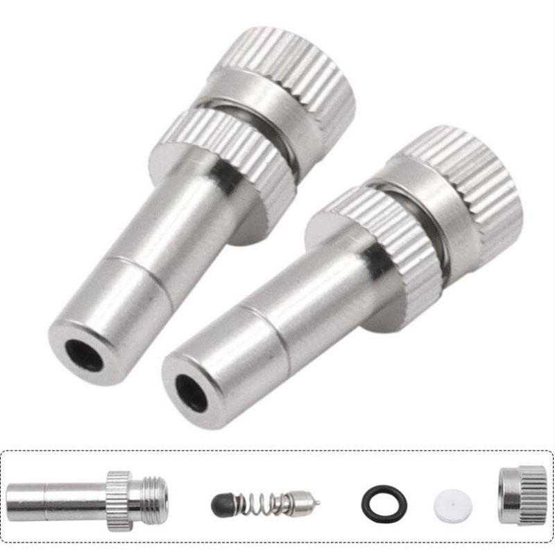 6mm Niederdruck Feinstaubdüsen 0,15~0,8mm Messing Vernebler Sprühdüsen Bewässerung Desinfektion Kühlung Nebeldüsen