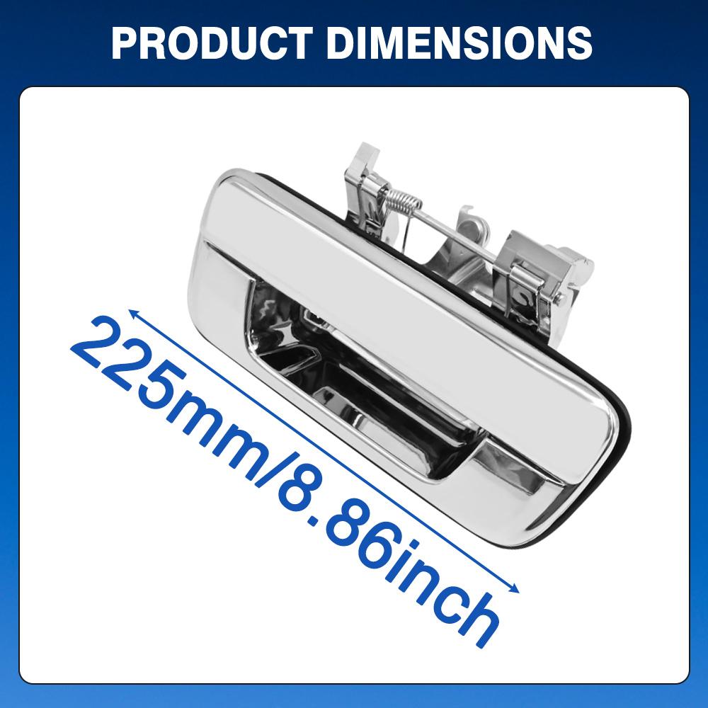 Chrome/Black Car Rear Tailgate Trunk Handle for Chevrolet Colorado 2004-2014 GMC Canyon 2004-2012 97319415