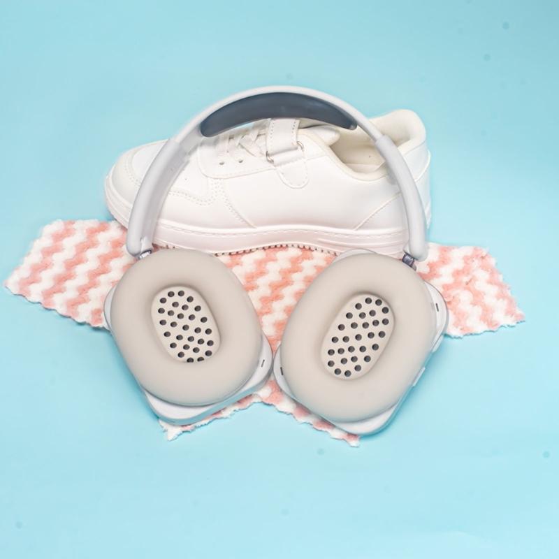 Universal Earpads Cover Sweatproof Noise Reducing Headphone Silicone Covers Easy Installation For Headphone(1)