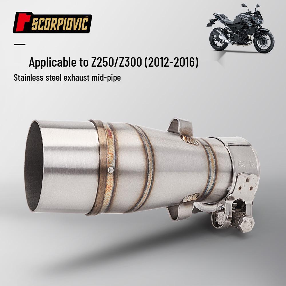 Stainless Steel Mid-Pipe Tailpipe Muffler for Z300/Z250 (2012-2016)