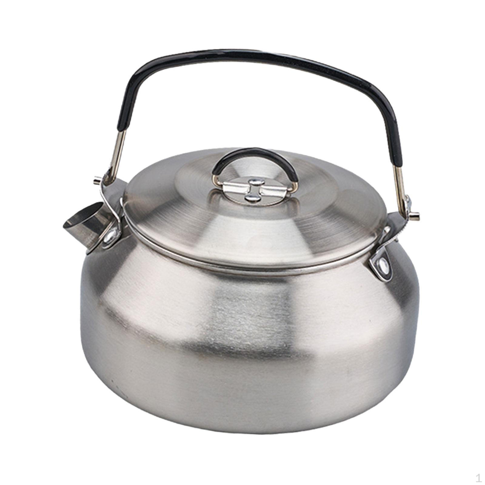 

Чайники для кемпинга, кофейник, универсальный чайник для пикника, чайник из нержавеющей стали, чайник для серебряный