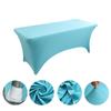 High-End Hotel Restaurant Wedding Exhibition Bar Cover Solid Color Thickened Square Tablecloth Elastic Table Cover