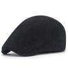 Autumn and Winter Men and Women Fashion Autumn Beret Hat Retro Newsboy Flat Cap Herringbone Duckbill Hat Painter Adjustable Gatsby Driving Cap