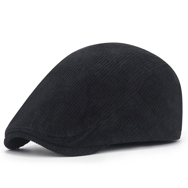 Autumn and Winter Men and Women Fashion Autumn Beret Hat Retro Newsboy Flat Cap Herringbone Duckbill Hat Painter Adjustable Gatsby Driving Cap