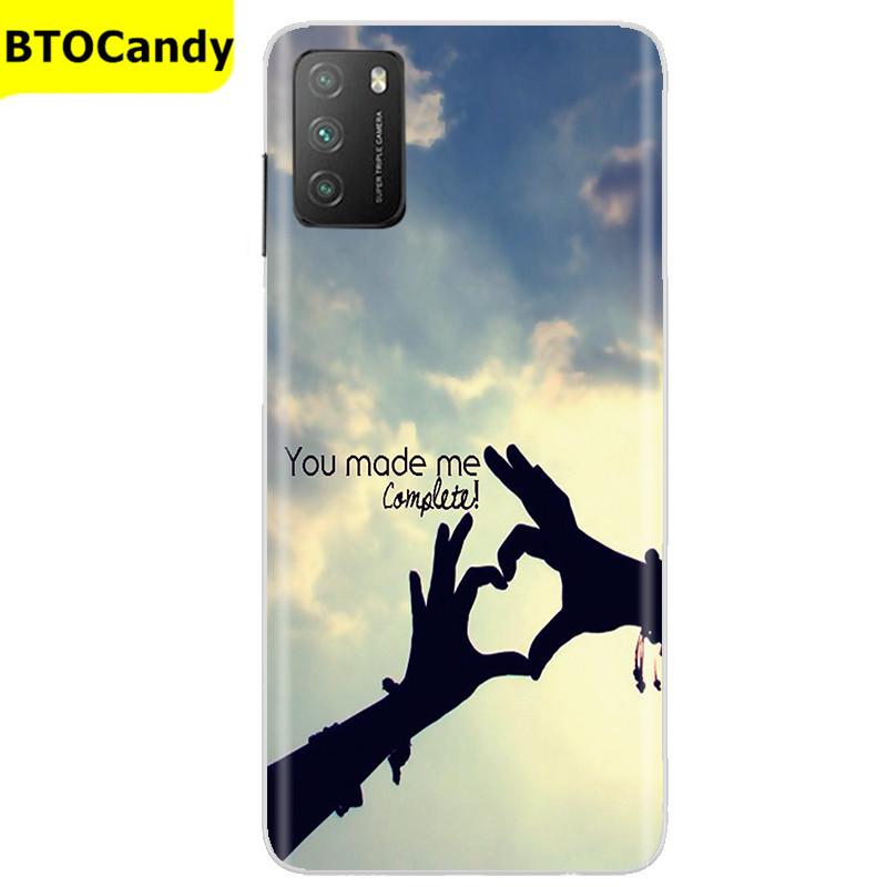 Für POCO M3 Hülle, Weiche Silikon-Rückseite, Telefonhülle für Xiaomi Poco M3 Pro 5G, Rückseitige Abdeckung, Weiche TPU Coque für POCO M 3 M3 Silikonhülle