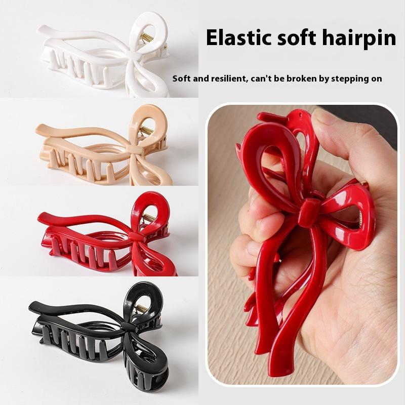Silicone Safe Soft Shark Clip Anti Collision Protection For The Back Of The Head Anti Fall Women'S Hair Claw Clip Accessories