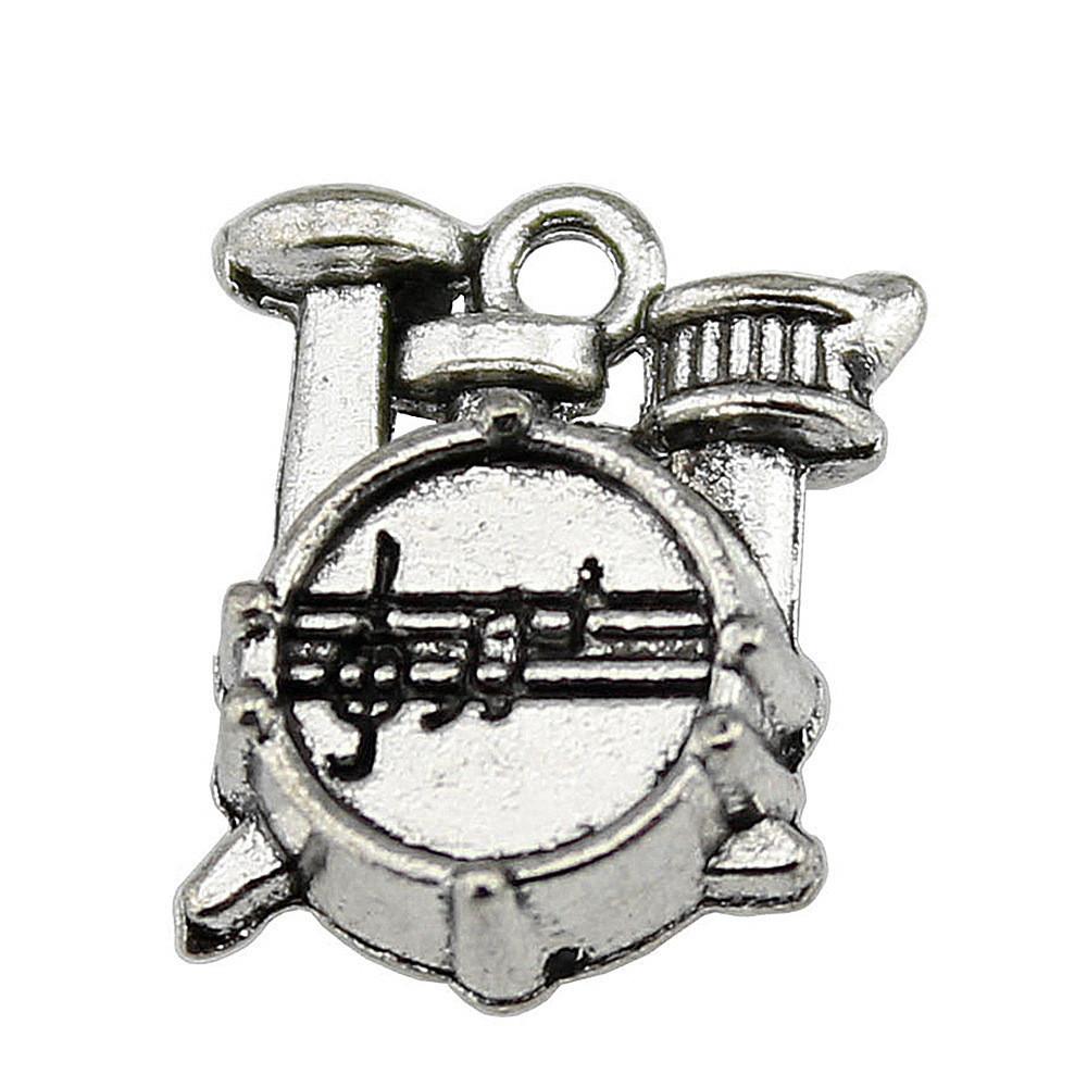 Musical Charms Multi Color Alloy Guitar Pendants For Music Themed Jewelry Making
