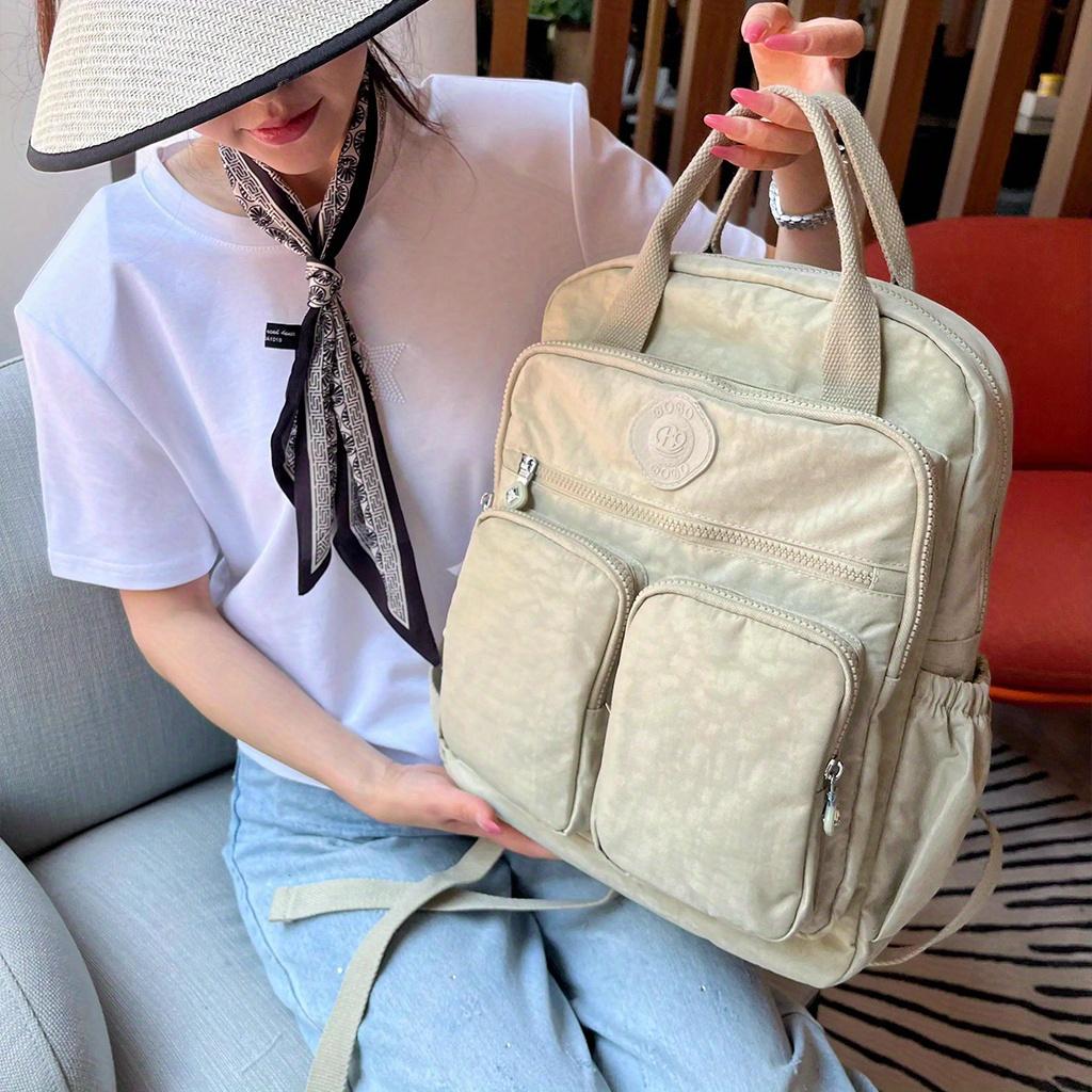 Women's Double Backpack - Lightweight, Large Capacity, Durable & Stylish Colors for College & Travel.