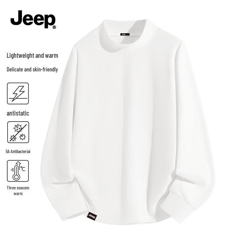 JEEP Men s Fleece-Lined Thermal Long Sleeve Base Layer T-Shirt 3XL