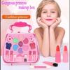 32Pcs Kids Makeup Toys Girls Real Makeup Kit Washable Non-Toxic Makeup Toy Set Retro Beauty Makeup