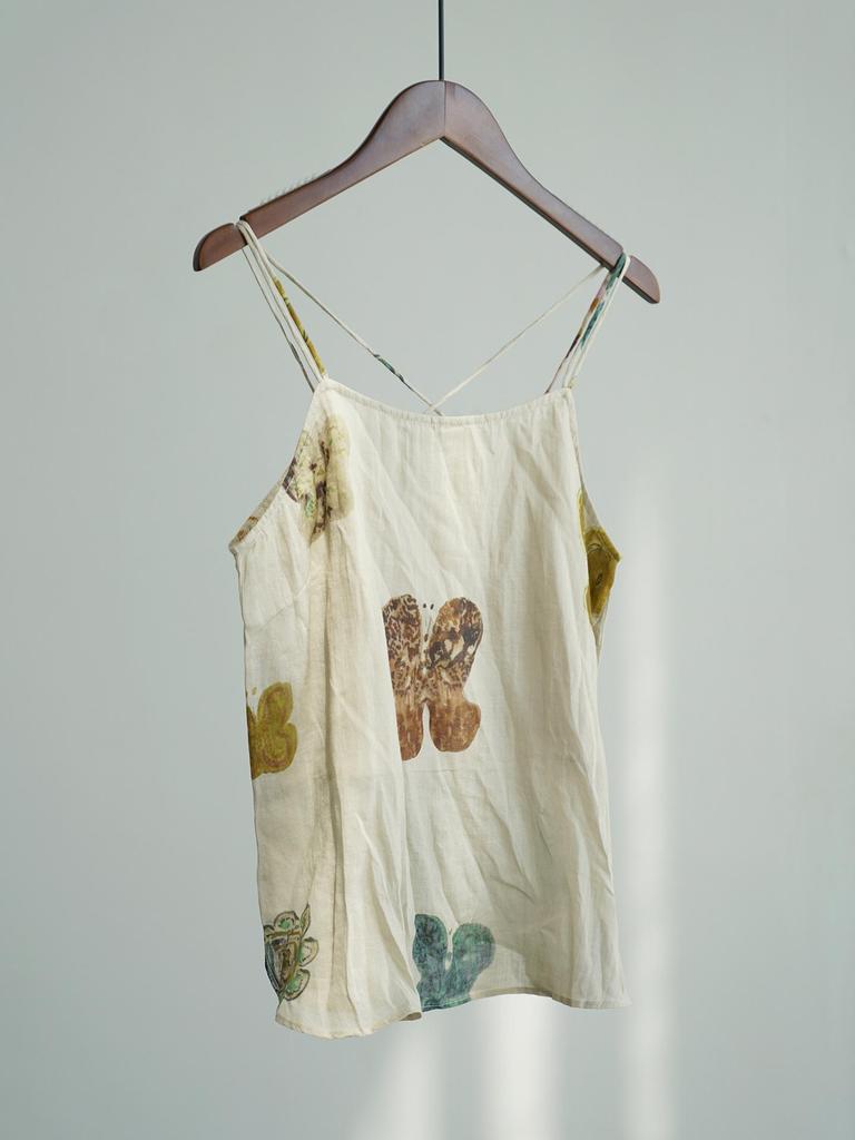 Johnature Women VintageTops Print Summer Casual Soft Female Cloths Chinese Style Tops
