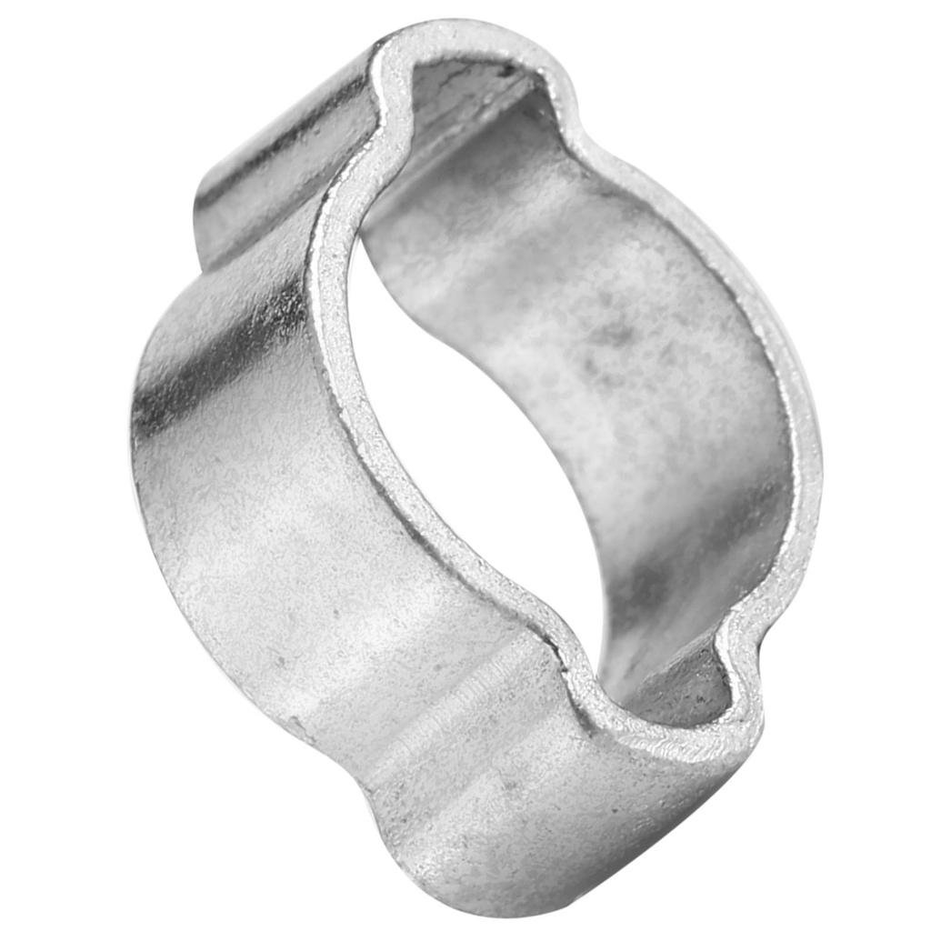 10 Stück Verzinktes Eisen Galvanisiert Zwei Ohr Schlauchschelle 5?23mm für Kraftstoffschlauch (15?18MM)