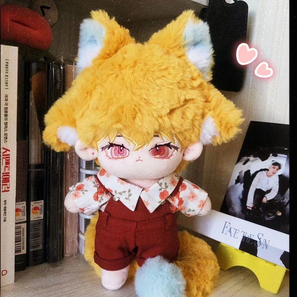 Mini Doll Clothes 2 Colors Clothes Overalls Suit Cotton Stuffed Dolls  20cm Cotton Doll