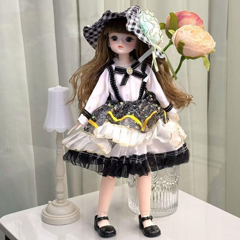 Attractive Eyes Princess Dress Up BJD Dolls Princess Makeup Ball Joint Doll Birthday Gift