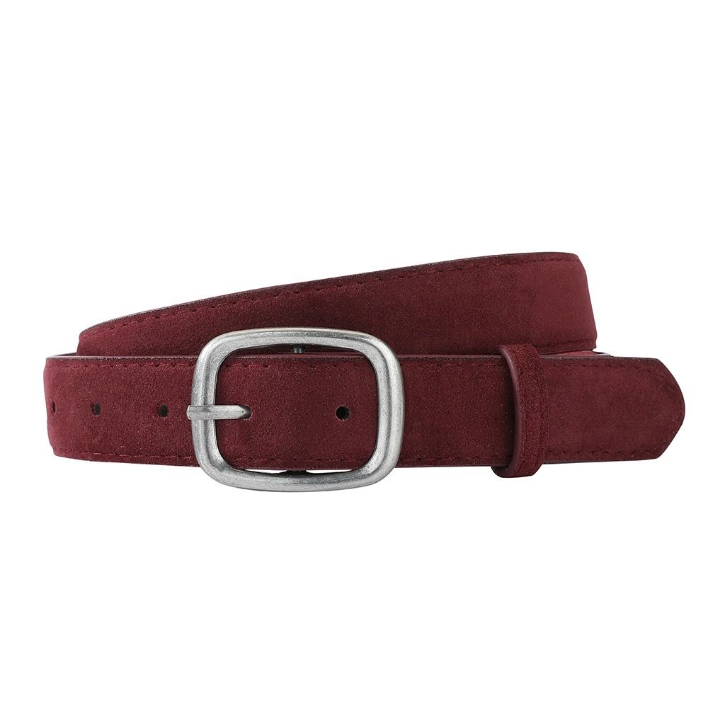 Square Buckle Suede Belt Maillard Trouser Decoration Elegant Pu Waistbands Female/Girls