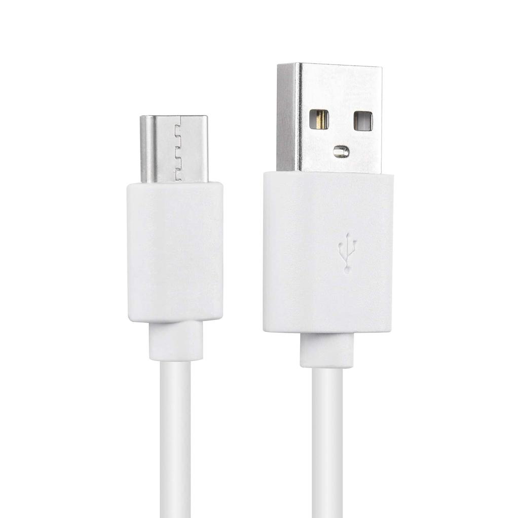 Rapid 1m 2m PVC USB-C USB Type Cable Fast Charger Data Cable 2A Black White Pure Copper for Computer Printer