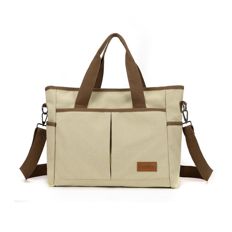 

Stylish large-capacity tote bag, new casual and simple commuter shoulder bag, versatile and lightweight messenger bag Small хаки