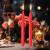 Survival Candles 10Pcs/set Long Burning Unscented Candle Household Short Taper Candles for emergency disaster prevention