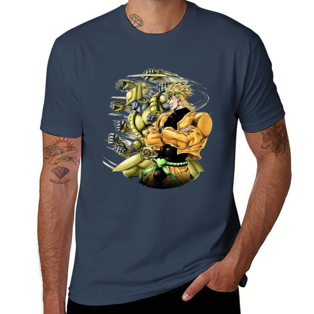 Powerful Stand User T-Shirt T Shirt for Man Cotton Tshirt 100% Man T Shirts Cotton T-Shirt
